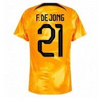 Fotbalové Dres Holandsko Frenkie de Jong #21 Domácí MS 2022 Krátký Rukáv